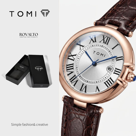 Tomi roman round stylish watch