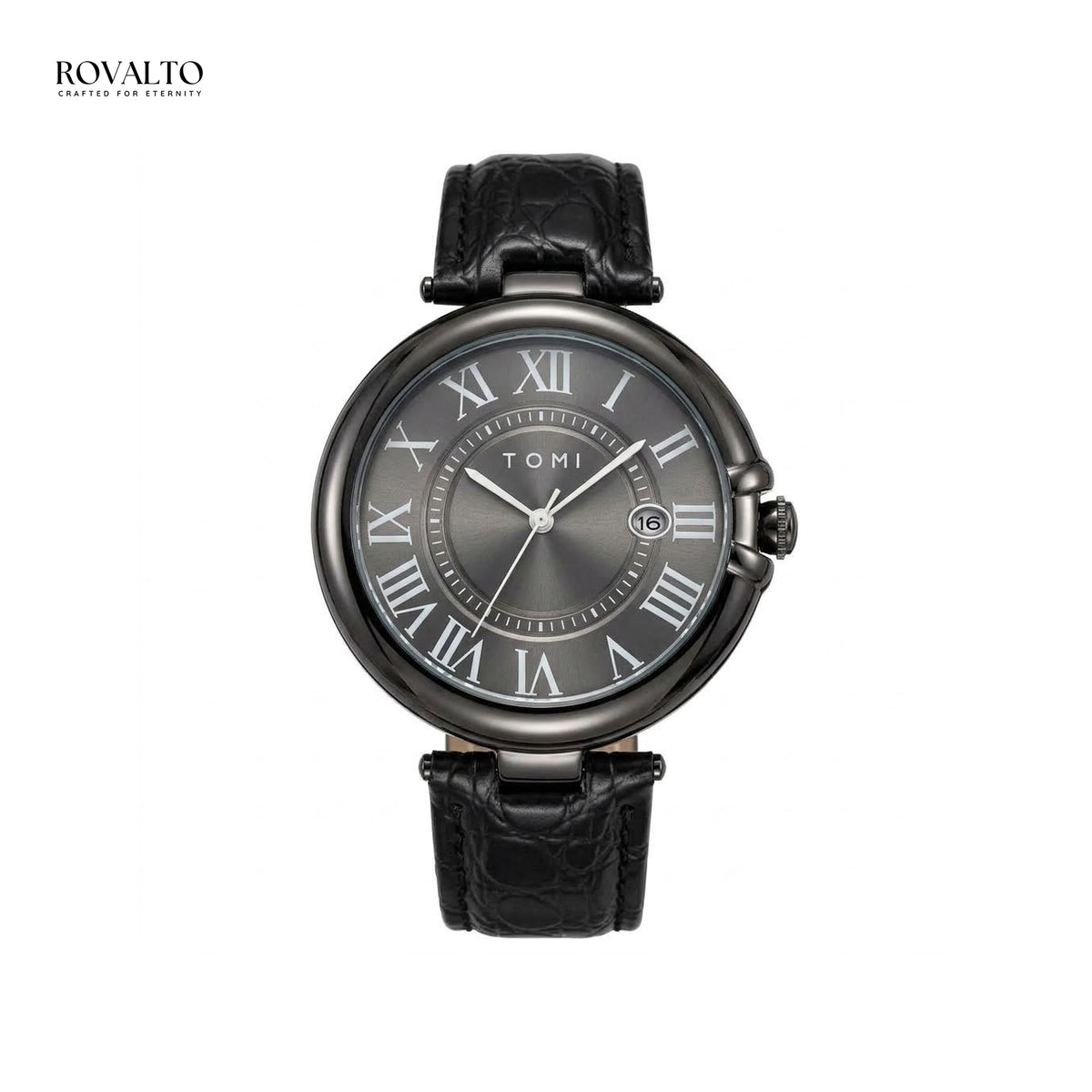 TOMI  Leather Strap Watch