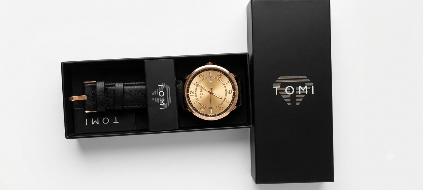 Tomi  round stylish watch