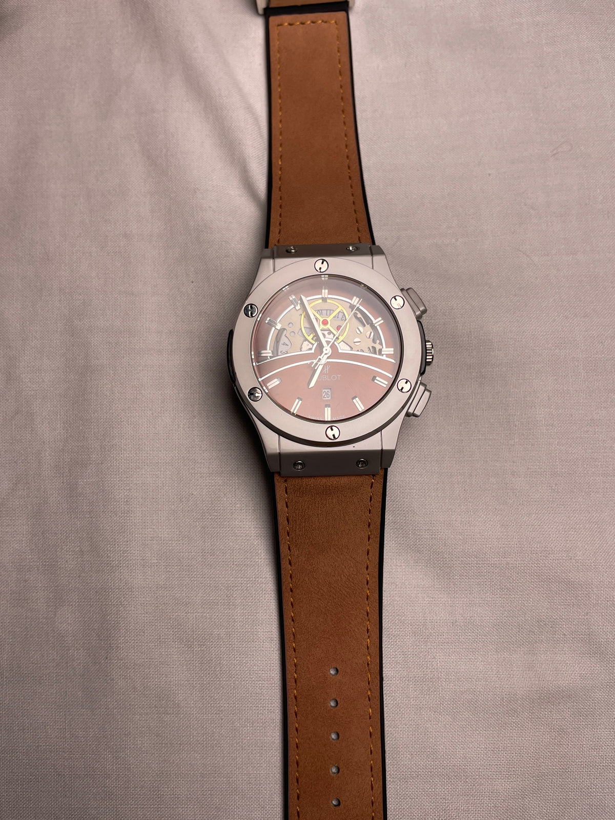 Hublot Classic Fusion Leather Strap Watch