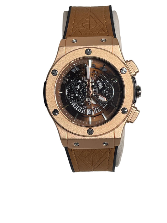 Hublot Classic Fusion Leather Strap Watch