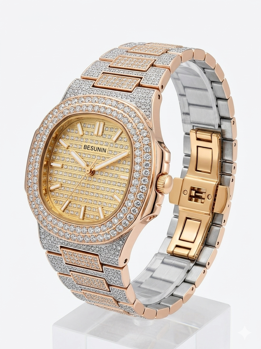 Luxury Iced-Out “BEST” Watch